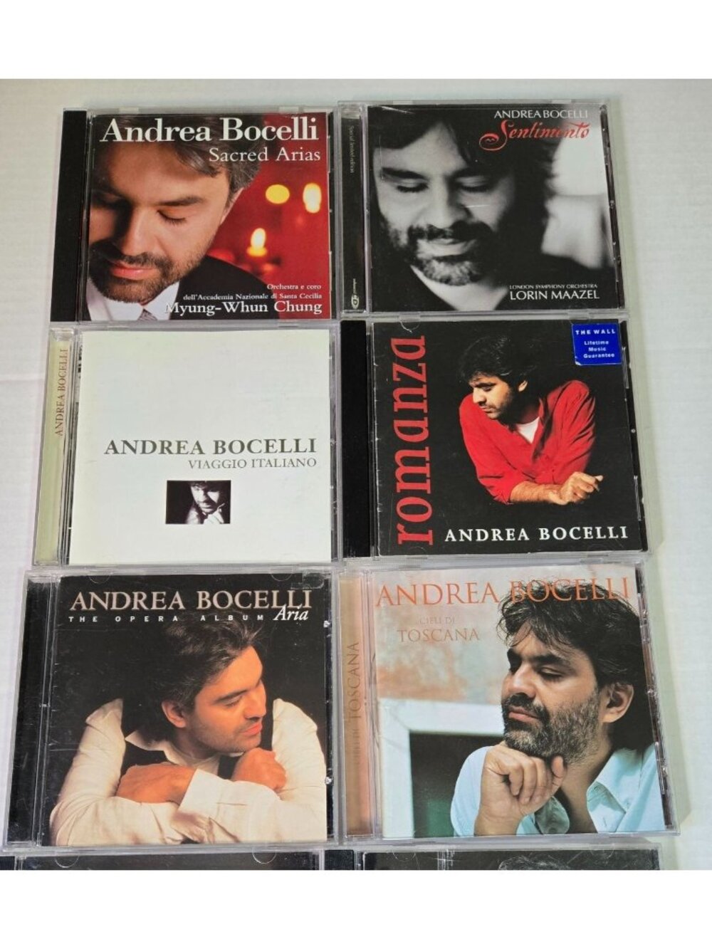Lot of (7) Andrea Bocelli CD's See Description for Titles